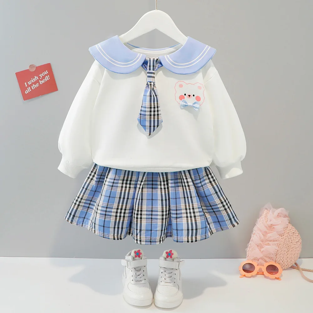 Toddler Girl Suit Spring Preppy Style Infant Student Pullover+Plaid Skirts Two Piece Baby Set Casual Newborn Girl Clothes Outfit
Toddler Girl Suit Spring Preppy Style Infant Student Pullover+Plaid Skirts Two Piece Baby Set Casual Newborn Girl Clothes Outfit