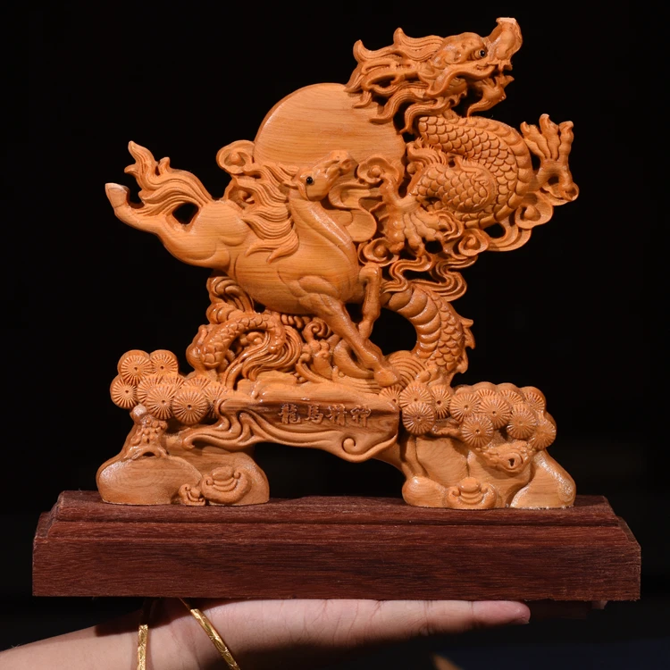 20CM Dragon and horse Wood Double Sided Carved Hollow Home decor boat decor wooden Figurines
20CM Dragon and horse Wood Double Sided Carved Hollow Home decor boat decor wooden Figurines