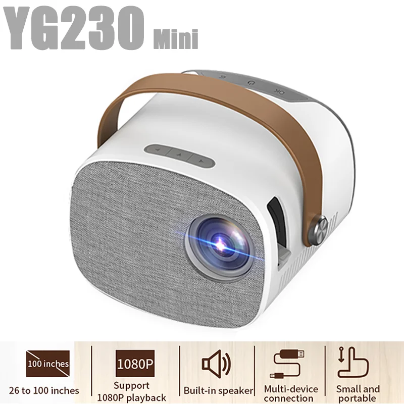 YG230 LED Portable Projector 100'' Display Screen Home Movies 1080P Supported Video Beame For Christmas Gift Smart Electronics
YG230 LED Portable Projector 100'' Display Screen Home Movies 1080P Supported Video Beame For Christmas Gift Smart Electronics