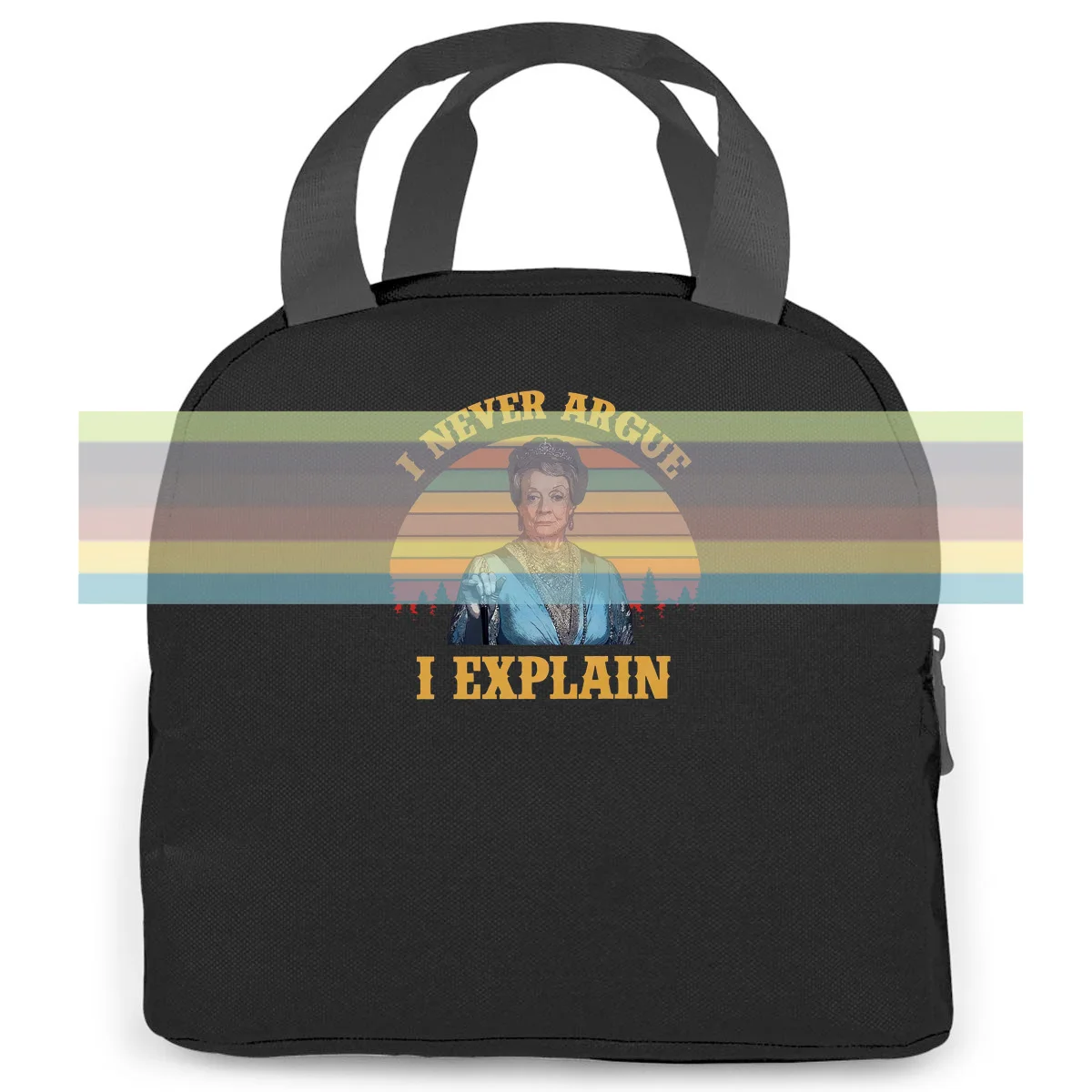 I Never Argue I Explain Vintage Retro Violet Crawley Downton Abbey Print women men Portable insulated lunch bag adult
I Never Argue I Explain Vintage Retro Violet Crawley Downton Abbey Print women men Portable insulated lunch bag adult