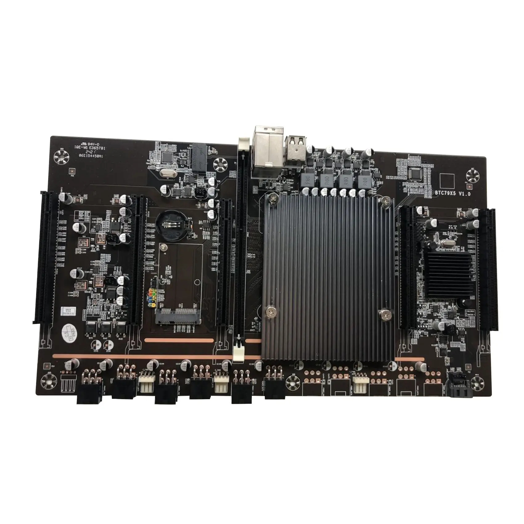 Материнская плата X79 H61 для майнинга BTC LGA 2011 DDR3 поддержка s 32G 60 мм шаг RTX3060 3080