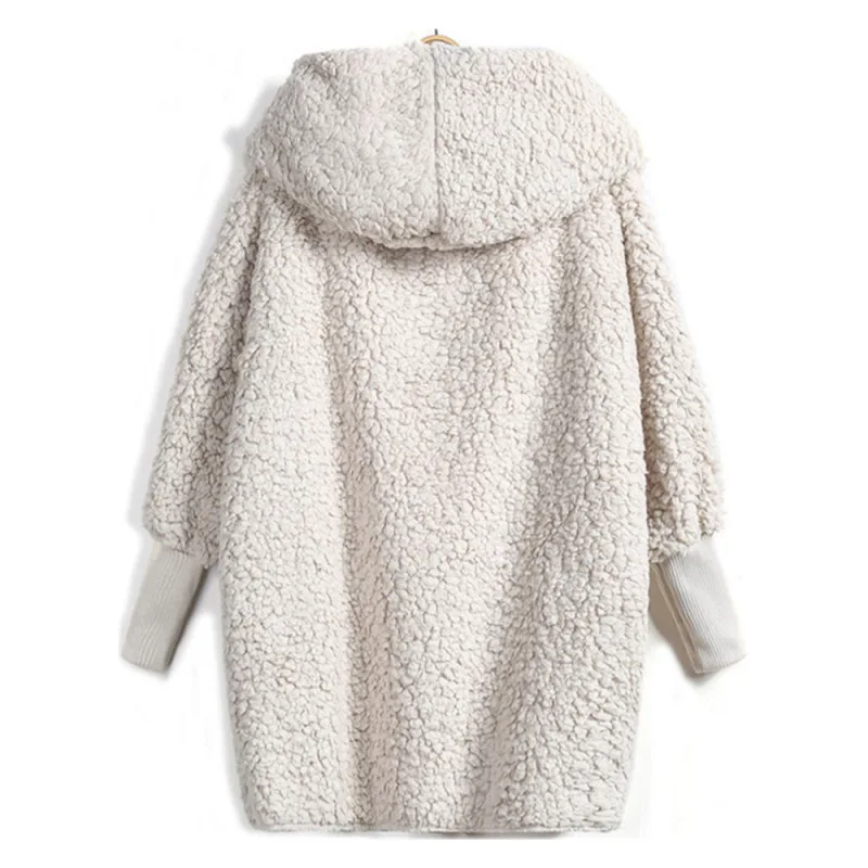 Autumn and Winter Women's Clothing European and American Pocket Plush Hooded Cardigan Jacket Women
Autumn and Winter Women's Clothing European and American Pocket Plush Hooded Cardigan Jacket Women