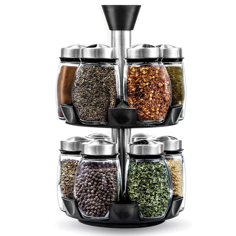 Rotating Cruet Condiment Seasoning Jars Set for Spices Pepper Sprays Bottles Salt Shakers Holder Kitchen Storage Rack Organizer
Rotating Cruet Condiment Seasoning Jars Set for Spices Pepper Sprays Bottles Salt Shakers Holder Kitchen Storage Rack Organizer