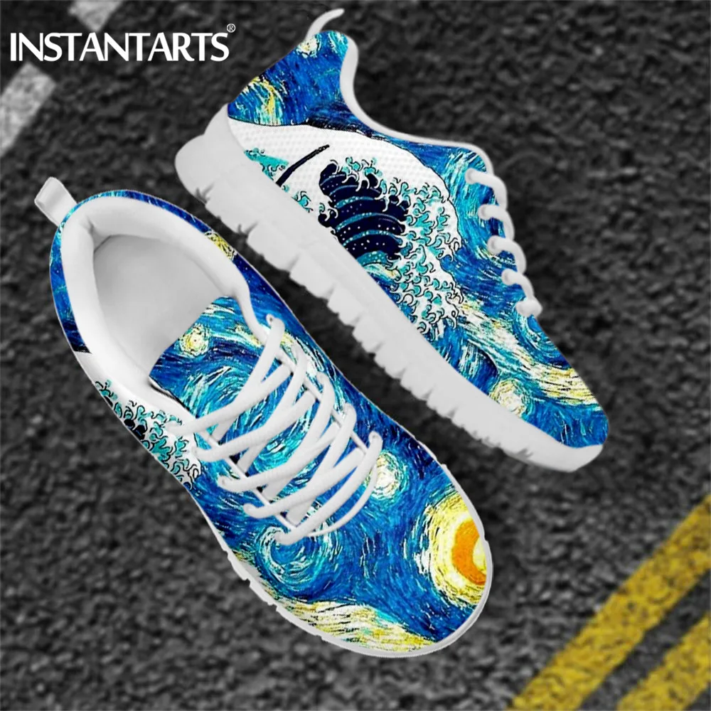 INSTANTARTS 2020 Sneaker Shoes Women Flats Shoes Japanese Ocean Waves Painting Breathable Walking Shoes Casual Footwear Femme
INSTANTARTS 2020 Sneaker Shoes Women Flats Shoes Japanese Ocean Waves Painting Breathable Walking Shoes Casual Footwear Femme