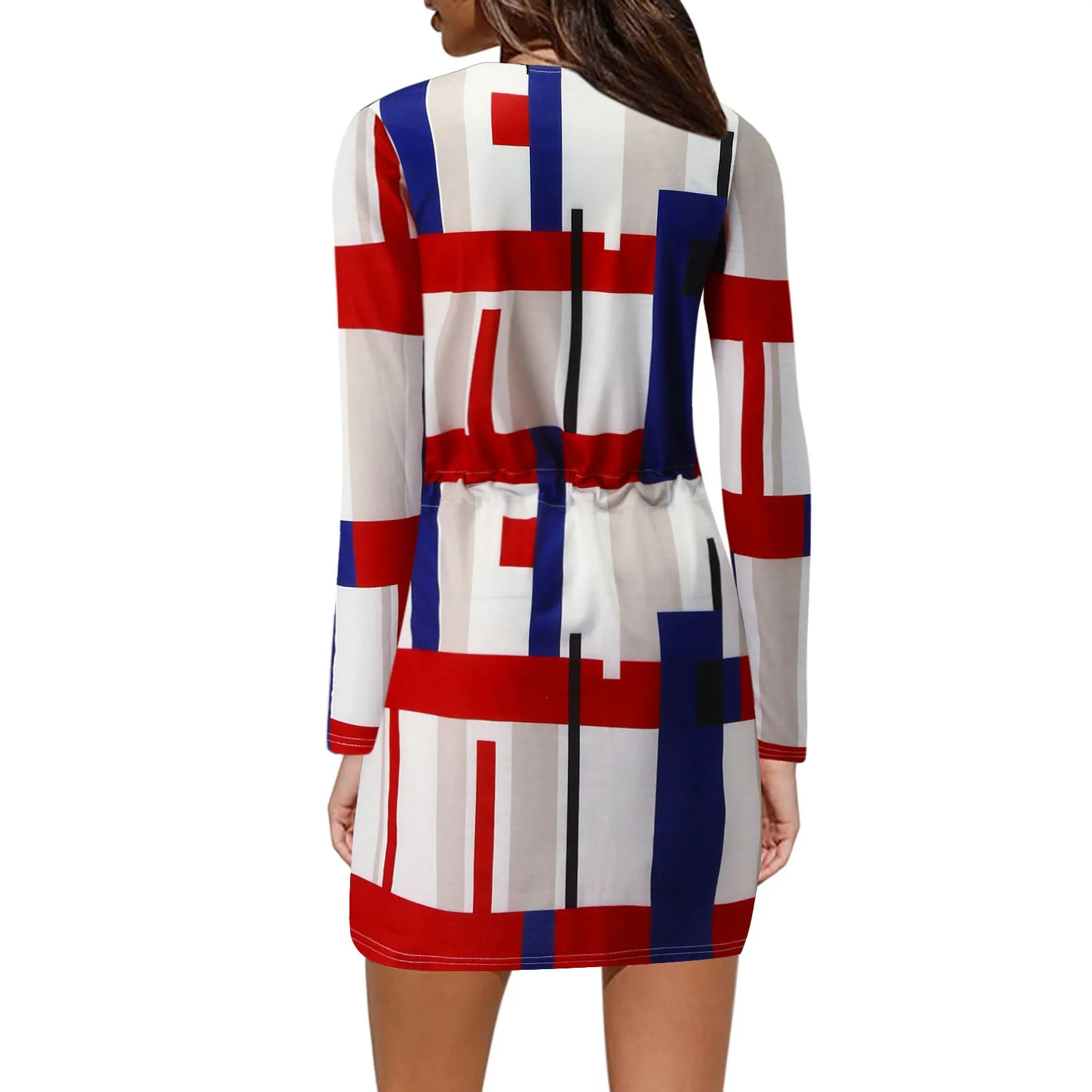 Women's Autumn Dresses Summer V-neck Sexy Party Dress Dot Prints Waist Drawstring Long Sleeves Mini Dress
Women's Autumn Dresses Summer V-neck Sexy Party Dress Dot Prints Waist Drawstring Long Sleeves Mini Dress