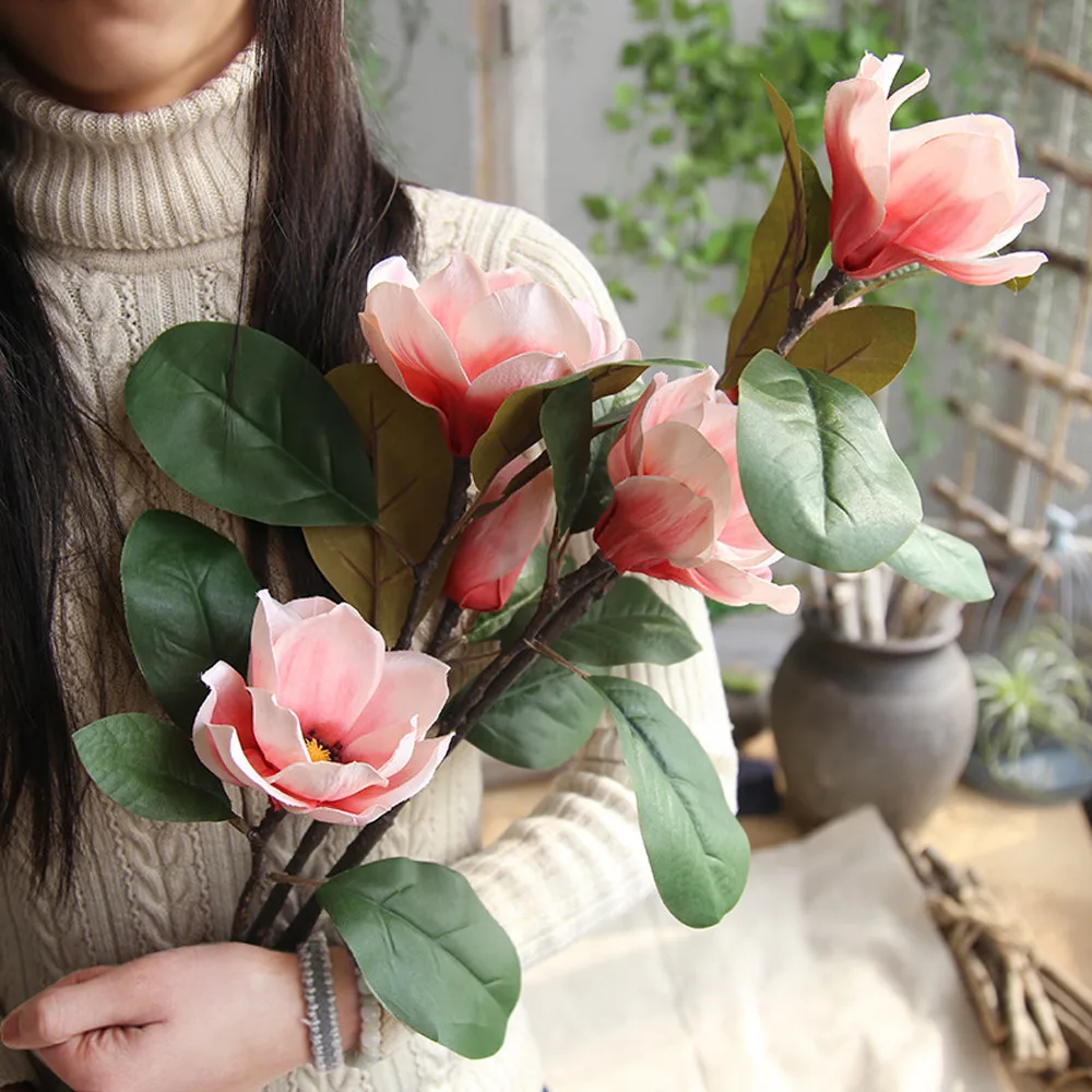 Flower Artificial Fake Flowers Leaf Magnolia Floral Wedding Bouquet Party Home Decor Plantas Artificiales Para Decoracion
Flower Artificial Fake Flowers Leaf Magnolia Floral Wedding Bouquet Party Home Decor Plantas Artificiales Para Decoracion