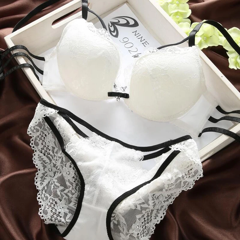 Sexy Push Up Padded Underwear Briefs Lace Bra Set Bra and Panty Set Back Closure Seamless Women Underwire Lingerie Set
Sexy Push Up Padded Underwear Briefs Lace Bra Set Bra and Panty Set Back Closure Seamless Women Underwire Lingerie Set