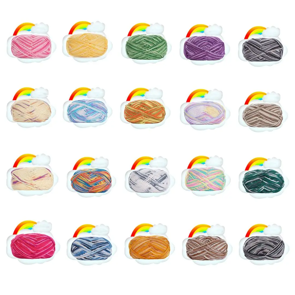 Hight Quality Rainbow Color Sweater DIY Knitting Crochet Knitting Wool Yarn Milk Cotton Hand-woven 
Hight Quality Rainbow Color Sweater DIY Knitting Crochet Knitting Wool Yarn Milk Cotton Hand-woven