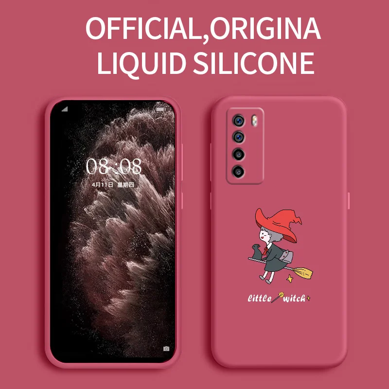 Soft Cute Witch Pattern For Honor Play 4 4t 4pro 4tpro Honor v30 v20 30 30lite 20 10 9X X10max Liquid Silicone Phone Case
Soft Cute Witch Pattern For Honor Play 4 4t 4pro 4tpro Honor v30 v20 30 30lite 20 10 9X X10max Liquid Silicone Phone Case