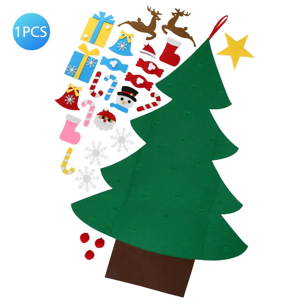 Kids DIY Handmade Felt Christmas Tree New Year Gifts Kids Toys Stereo Artificial Tree Wall Hanging Ornaments Party Decoration
Kids DIY Handmade Felt Christmas Tree New Year Gifts Kids Toys Stereo Artificial Tree Wall Hanging Ornaments Party Decoration