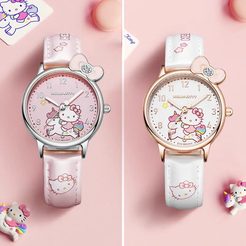 TAKARA TOMY Fashion Cartoon Hello Kitty Waterproof Girls' Quartz Watch Simple Creative Sweet Children's Watch
TAKARA TOMY Fashion Cartoon Hello Kitty Waterproof Girls' Quartz Watch Simple Creative Sweet Children's Watch