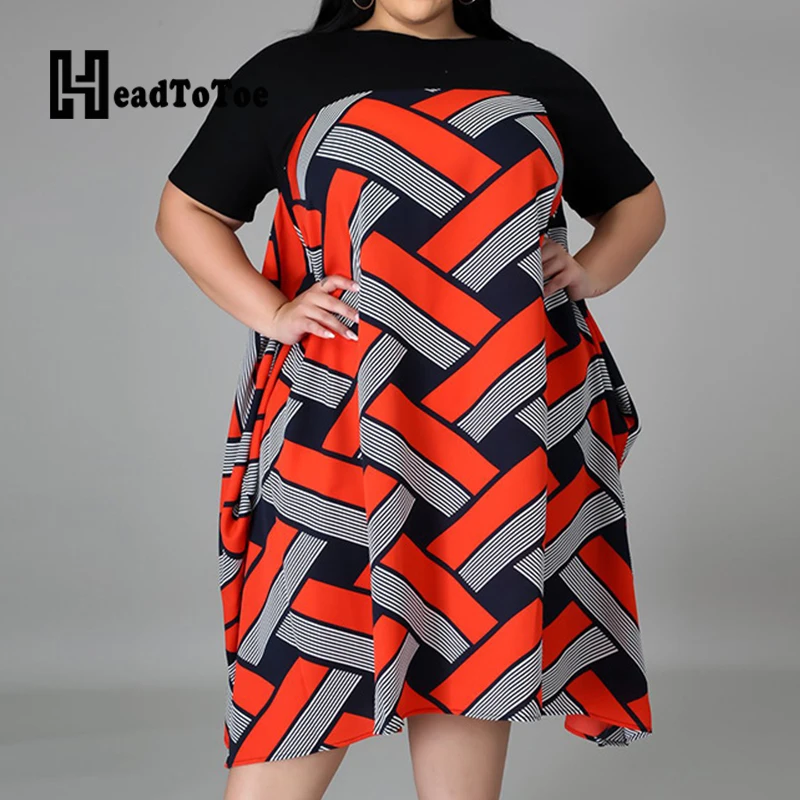 Geometric Colorblock Print Casual Dresses for Women Short Sleeve Round Neck Knee Length Loose Dress Women
Geometric Colorblock Print Casual Dresses for Women Short Sleeve Round Neck Knee Length Loose Dress Women