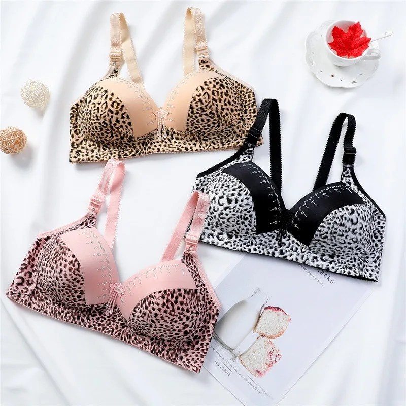 WENYUJH Sexy Lingerie Tops Leopard Push Up Bras For Women Fashion Diamond Underwear Wire Free Girl Wide Strap Female Bralette
WENYUJH Sexy Lingerie Tops Leopard Push Up Bras For Women Fashion Diamond Underwear Wire Free Girl Wide Strap Female Bralette