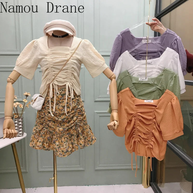 Новинка 2020, Однотонная рубашка в Корейском стиле с квадратным воротником и кулиской, с коротким длинным рукавом, дизайнерский женский топ, н...
Новинка 2020, Однотонная рубашка в Корейском стиле с квадратным воротником и кулиской, с коротким длинным рукавом, дизайнерский женский топ, н...