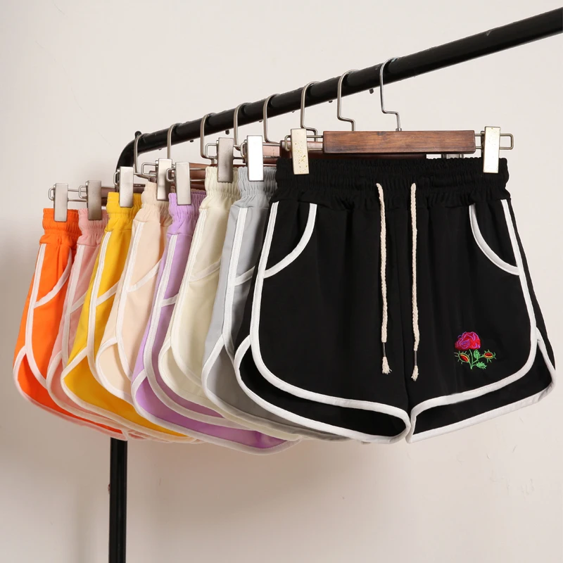 Embroidery Casual Shorts Women's Fashion High Waist Loose Shorts Patchwork Body Fitness Workout Summer Shorts Female 
Embroidery Casual Shorts Women's Fashion High Waist Loose Shorts Patchwork Body Fitness Workout Summer Shorts Female
