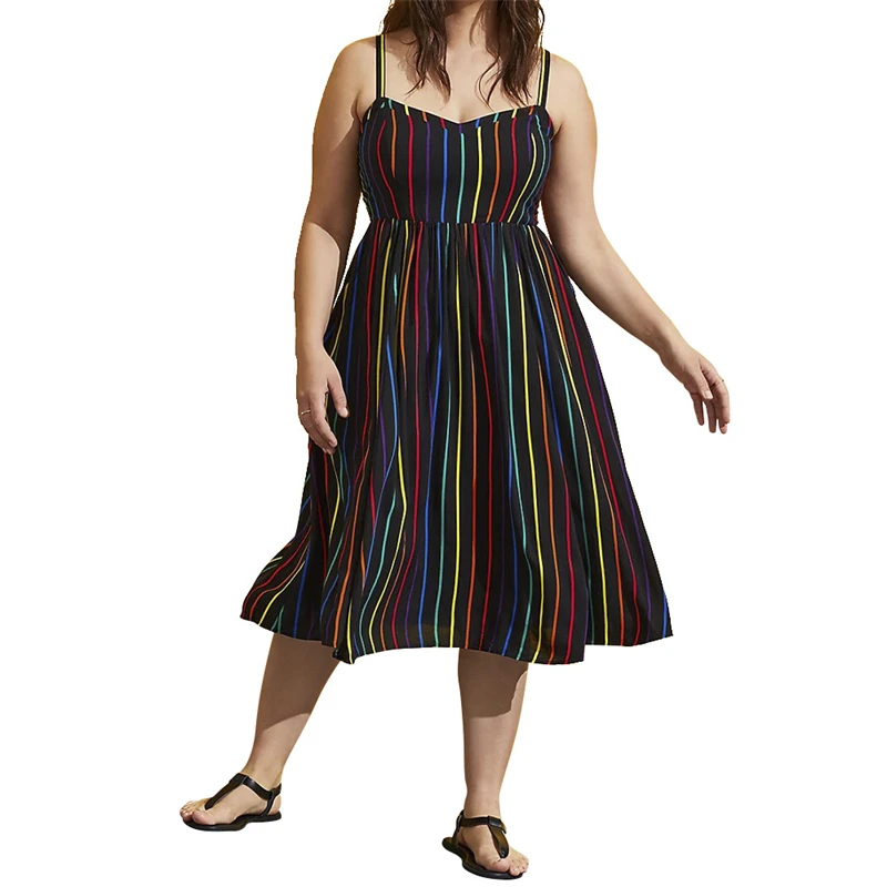 Vintage Casual Sundress Boho Sexy Striped Summer Female Beach Dress Backless Women Spaghetti Strap Vesitidos Dresses Plus Size
Vintage Casual Sundress Boho Sexy Striped Summer Female Beach Dress Backless Women Spaghetti Strap Vesitidos Dresses Plus Size