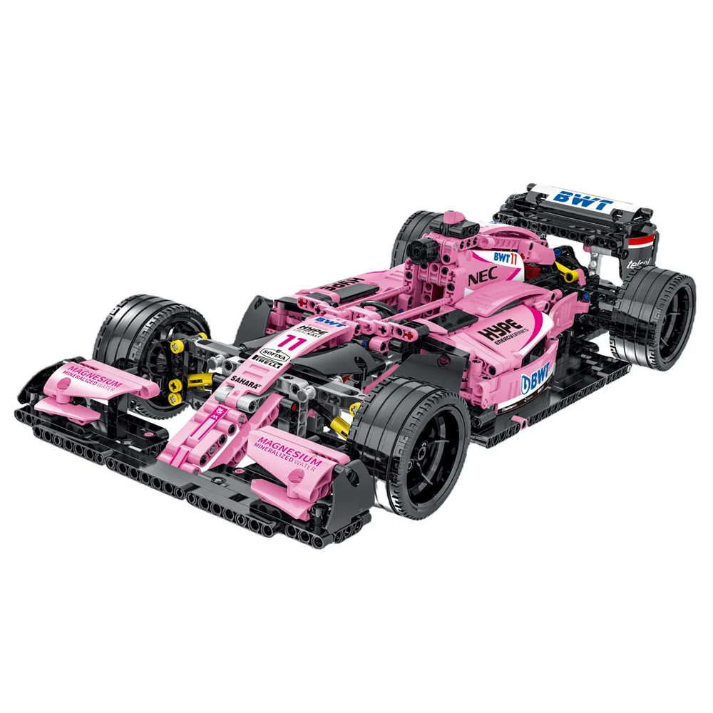 Конструктор MOC 023009, модель спортивного автомобиля F1, масштаб 1:14, розовые строительные блоки, 1116 шт.
Конструктор MOC 023009, модель спортивного автомобиля F1, масштаб 1:14, розовые строительные блоки, 1116 шт.