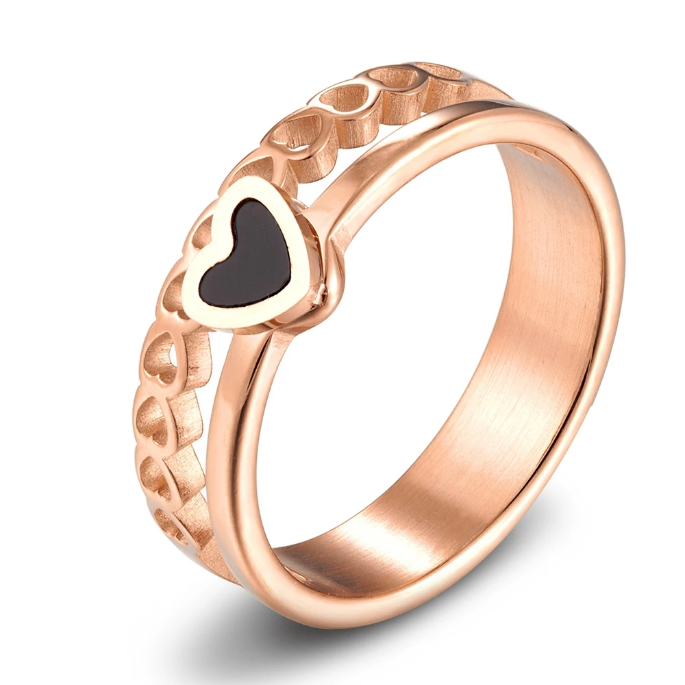 TYO Classical Romantic Heart Wedding Ring For Women Stainless Steel Fashion CZ Stone Crystal Jewelry For Couple Valentine's Day
TYO Classical Romantic Heart Wedding Ring For Women Stainless Steel Fashion CZ Stone Crystal Jewelry For Couple Valentine's Day