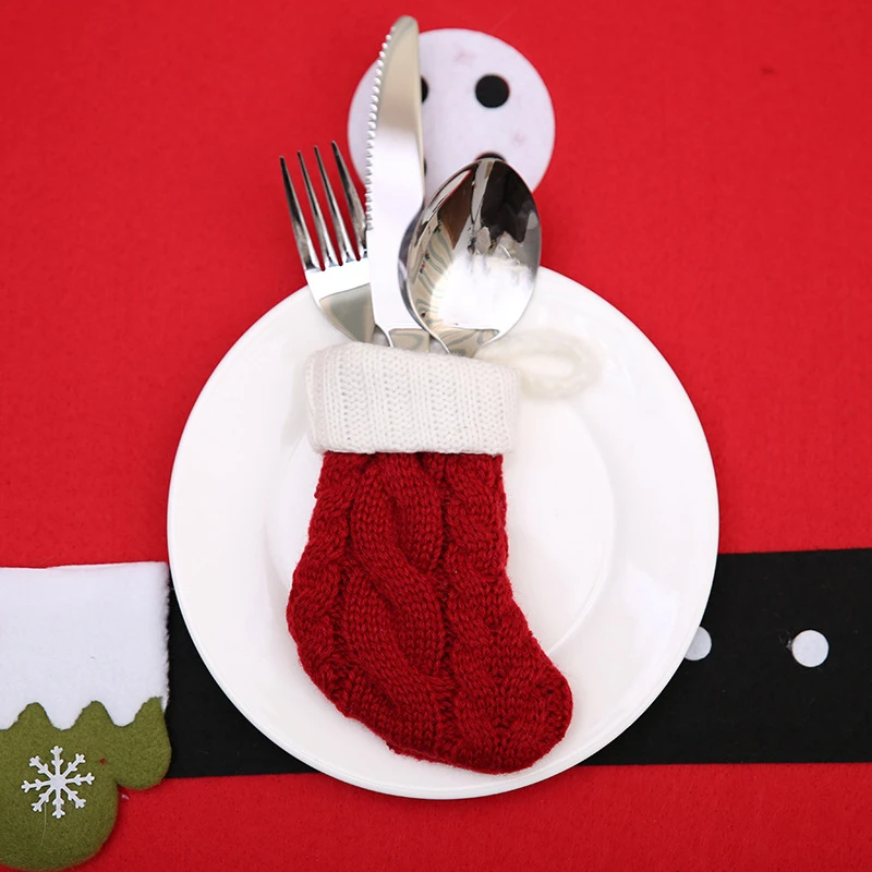 Christmas Knitted Tableware Sets Living Room Decoration Christmas Tree Red Socks Christmas Tree Pendant New Hot Sale 2021
Christmas Knitted Tableware Sets Living Room Decoration Christmas Tree Red Socks Christmas Tree Pendant New Hot Sale 2021