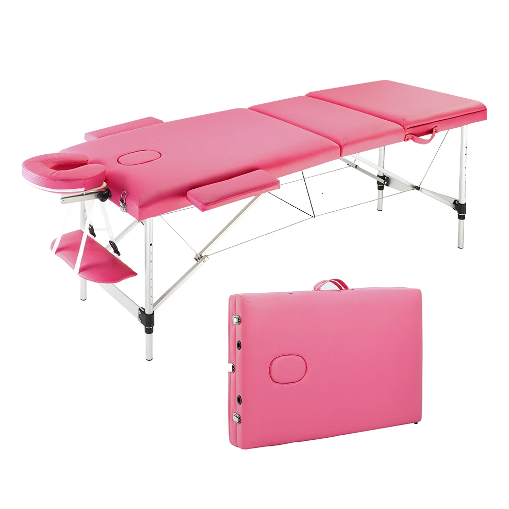 3 Sections Folding Portable Aluminum Foot Beauty Massage Table 60CM Wide Pink
3 Sections Folding Portable Aluminum Foot Beauty Massage Table 60CM Wide Pink