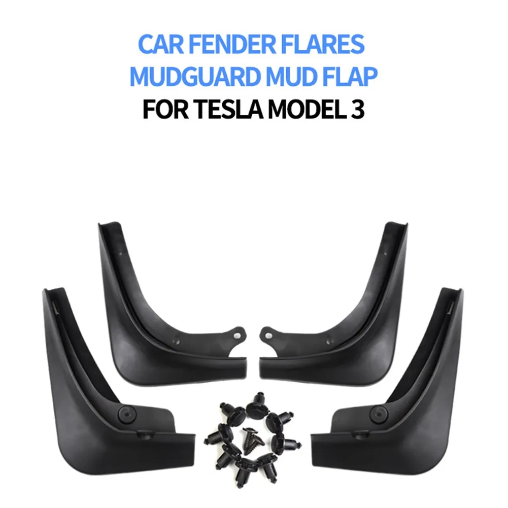 4pcs ABS Car Door Fender For Tesla Model 3 16-21 Car Mud Flaps Front Rear Splash Guards Fender Kit Mud-proof And Punch-free
4pcs ABS Car Door Fender For Tesla Model 3 16-21 Car Mud Flaps Front Rear Splash Guards Fender Kit Mud-proof And Punch-free