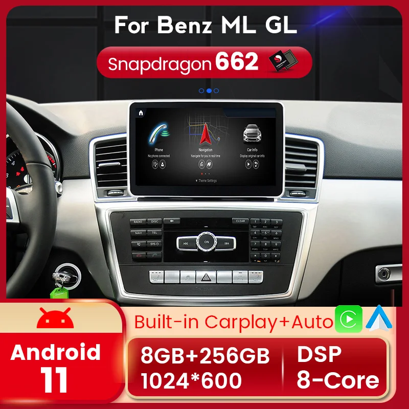 Android11 8Core 8+256G Car DVD Radio Multimedia Player For Mercedes Benz ML Class W166 2012 2013 2014 2015 NTG4.5 GPS Navigation
Android11 8Core 8+256G Car DVD Radio Multimedia Player For Mercedes Benz ML Class W166 2012 2013 2014 2015 NTG4.5 GPS Navigation