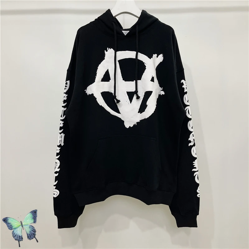 Oversize Embroidery Logo on Hooded Men Women High Quality Vetements Anti War Logo Hoodies Sweatshirts
Oversize Embroidery Logo on Hooded Men Women High Quality Vetements Anti War Logo Hoodies Sweatshirts
