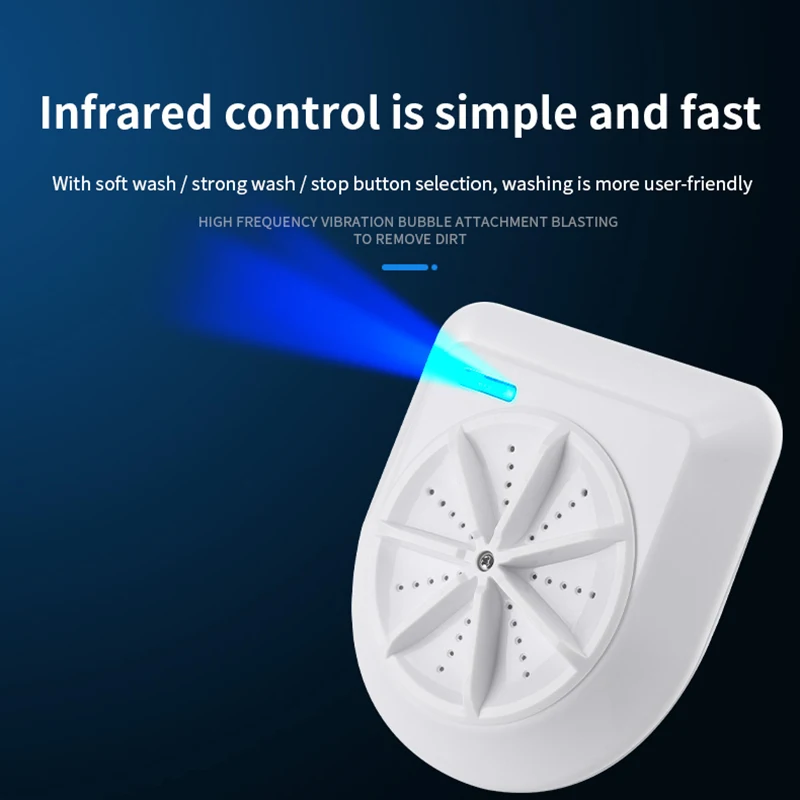 Mini Washing Machine Personal Rotating Turbine Washer, Portable Ultrasonic Removes Dirt Washer for Travel Home US Plug
Mini Washing Machine Personal Rotating Turbine Washer, Portable Ultrasonic Removes Dirt Washer for Travel Home US Plug