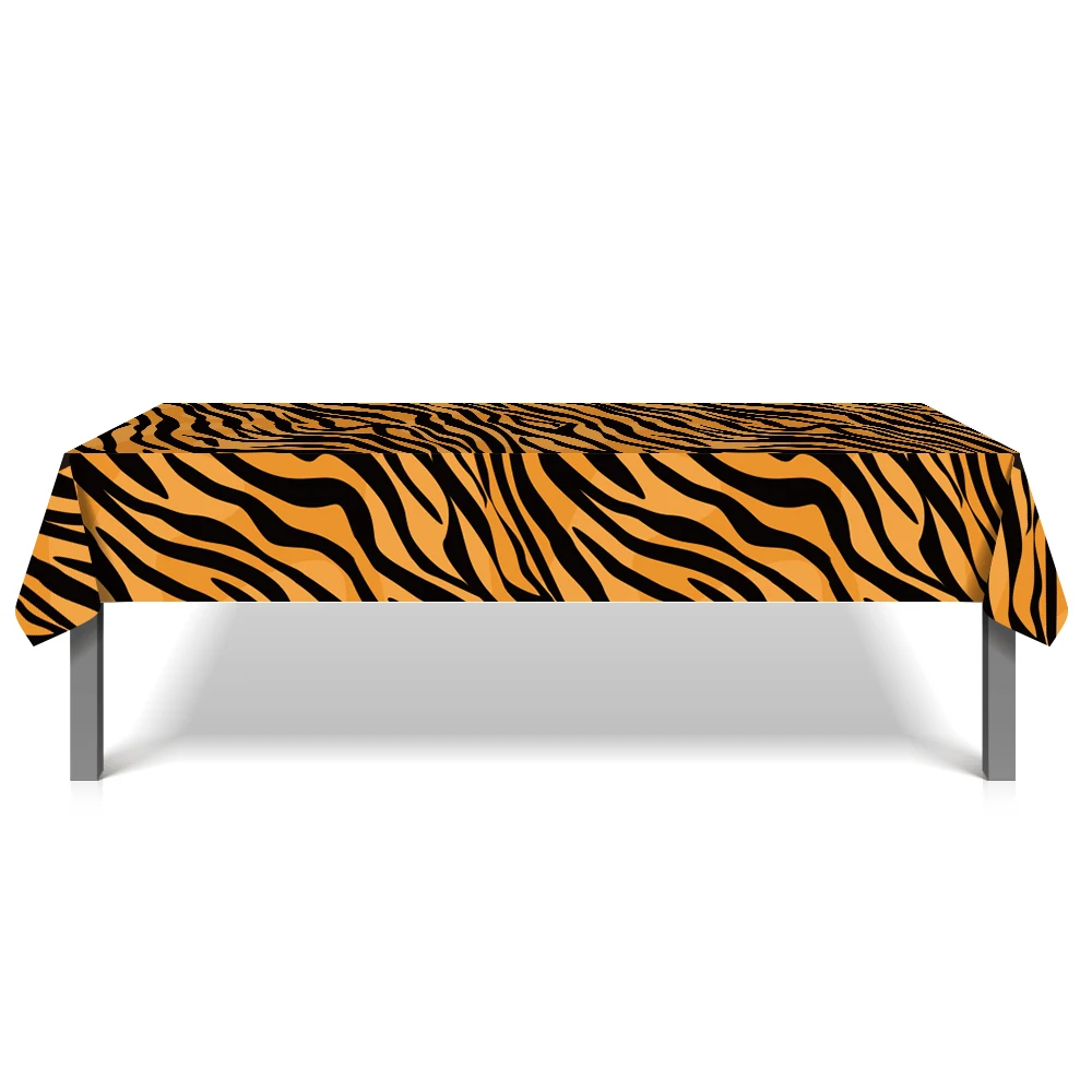 130*220cm Jungle Animal Wild ONE Birthday Disposable Zebra Leopard Tiger Tablecloth Kids Baby Shower Party Decoration Tablecover
130*220cm Jungle Animal Wild ONE Birthday Disposable Zebra Leopard Tiger Tablecloth Kids Baby Shower Party Decoration Tablecover