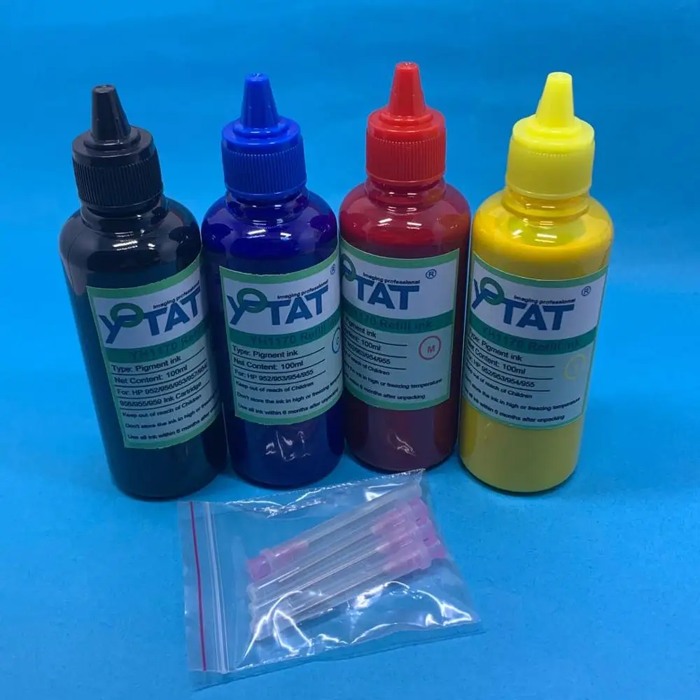 YOTAT 400ml Pigment ink for HP952 HP953 HP954 HP955 952 953 954 955 ink cartridge or CISS
YOTAT 400ml Pigment ink for HP952 HP953 HP954 HP955 952 953 954 955 ink cartridge or CISS