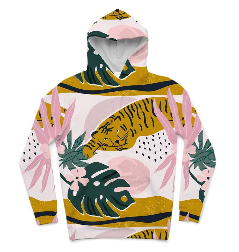 

REAL American US SIZE Custom Tigerlaxing 3D Sublimation print Hoodies with plus size 3XL 4XL 5XL 6XL
