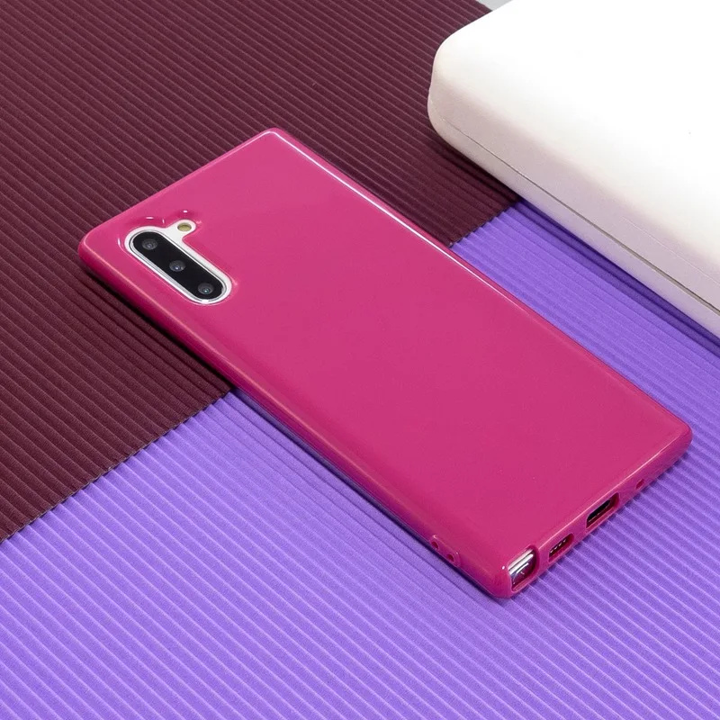 Блестящий цветной силиконовый гелевый Чехол для samsung Note 10 чехол Plus Мягкий