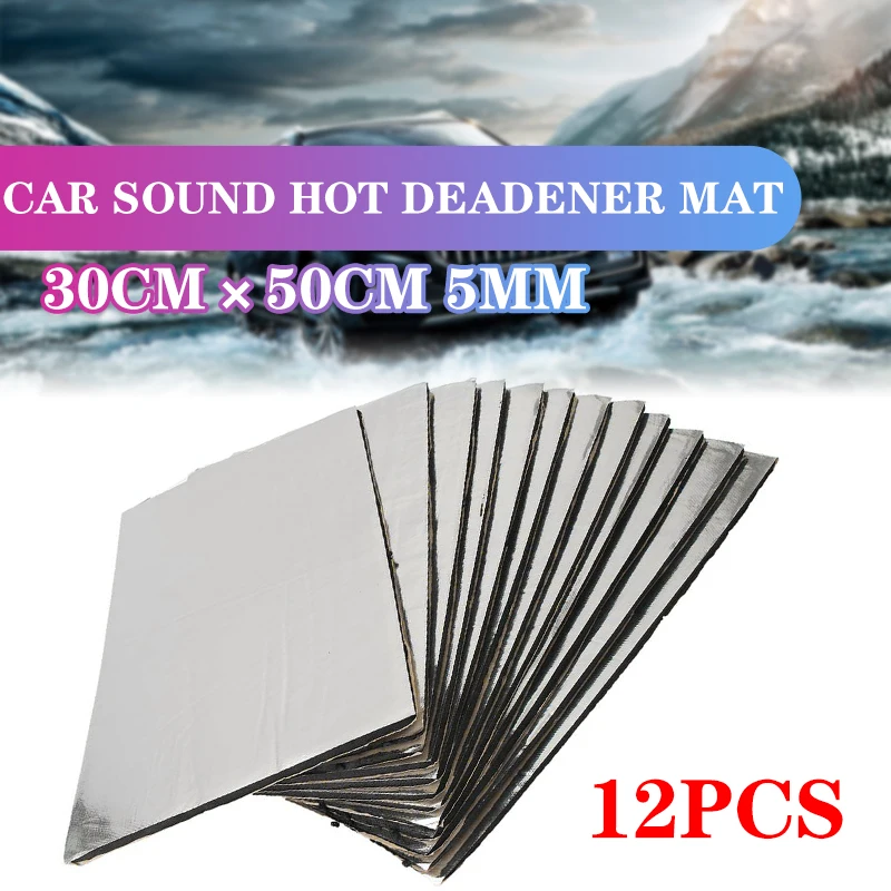 12PCS 30x50cm 5mm Car Soundproof Foam Cotton Home Deadening Insulation Pads Sound Absorbing Cotton Anti Noise Sponge Accessories
12PCS 30x50cm 5mm Car Soundproof Foam Cotton Home Deadening Insulation Pads Sound Absorbing Cotton Anti Noise Sponge Accessories