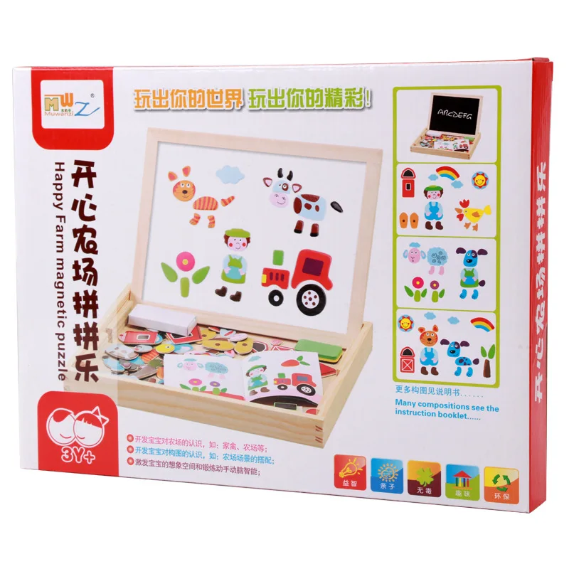 Best Selling Children's Magnetic Joypin Double-Sided Puzzle Drawing Board Baby Children's Early Education Intelligence Toy
Best Selling Children's Magnetic Joypin Double-Sided Puzzle Drawing Board Baby Children's Early Education Intelligence Toy