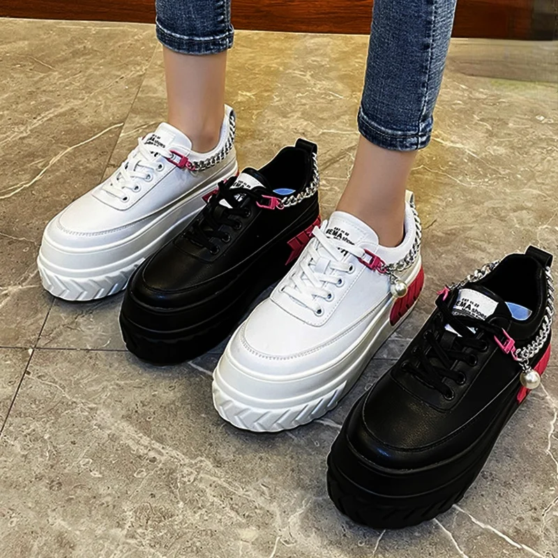 Casual Walking Shoes Fashion Women Platform Flats Shoes 2021 Autumn Designer Lace Up Breathable Sneakers Running Sports Mujer 
Casual Walking Shoes Fashion Women Platform Flats Shoes 2021 Autumn Designer Lace Up Breathable Sneakers Running Sports Mujer