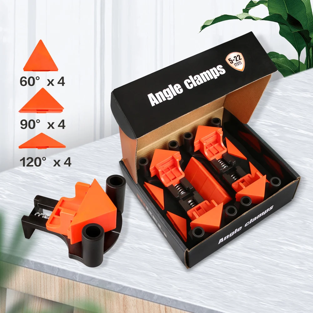 4pcs Wood Angle Clamps 60/90/120 Degrees Woodworking Corner ClampRight Clips DIY Fixture Hand Tools Set for Taper Joints Plate
4pcs Wood Angle Clamps 60/90/120 Degrees Woodworking Corner ClampRight Clips DIY Fixture Hand Tools Set for Taper Joints Plate