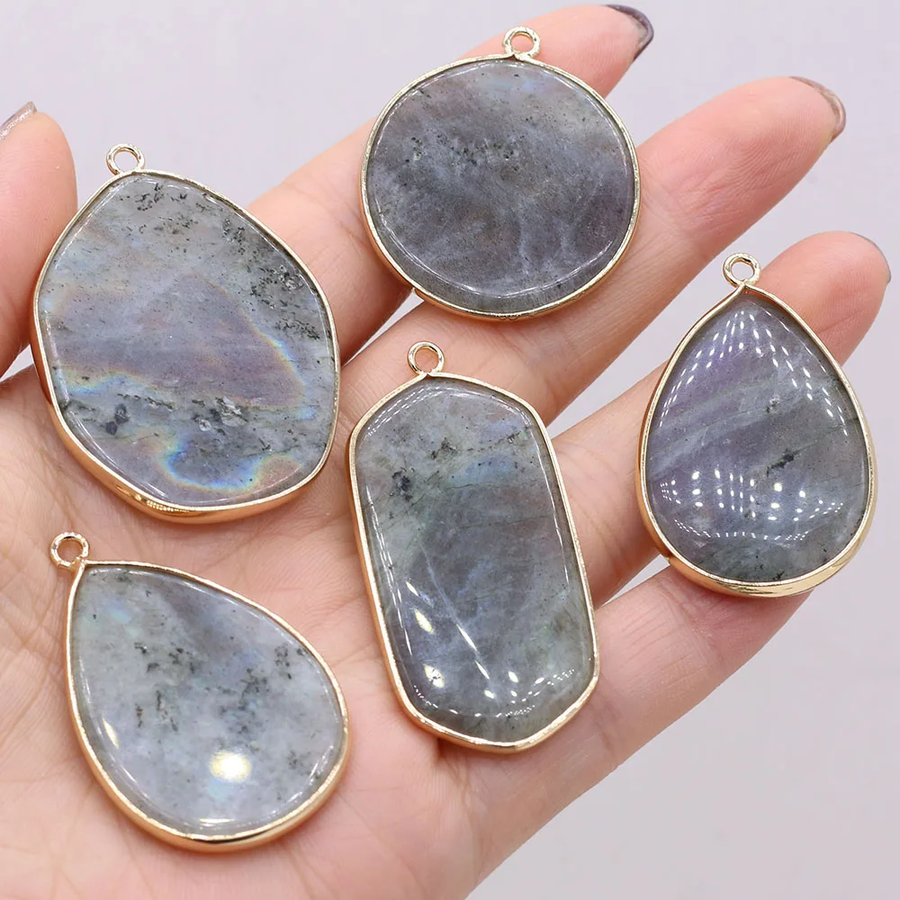 Natural Stone Gem Flash Labradorite Phnom Pendant Handmade Crafts DIY Necklace Bracelet Earrings Jewelry Accessories Gift Making
Natural Stone Gem Flash Labradorite Phnom Pendant Handmade Crafts DIY Necklace Bracelet Earrings Jewelry Accessories Gift Making