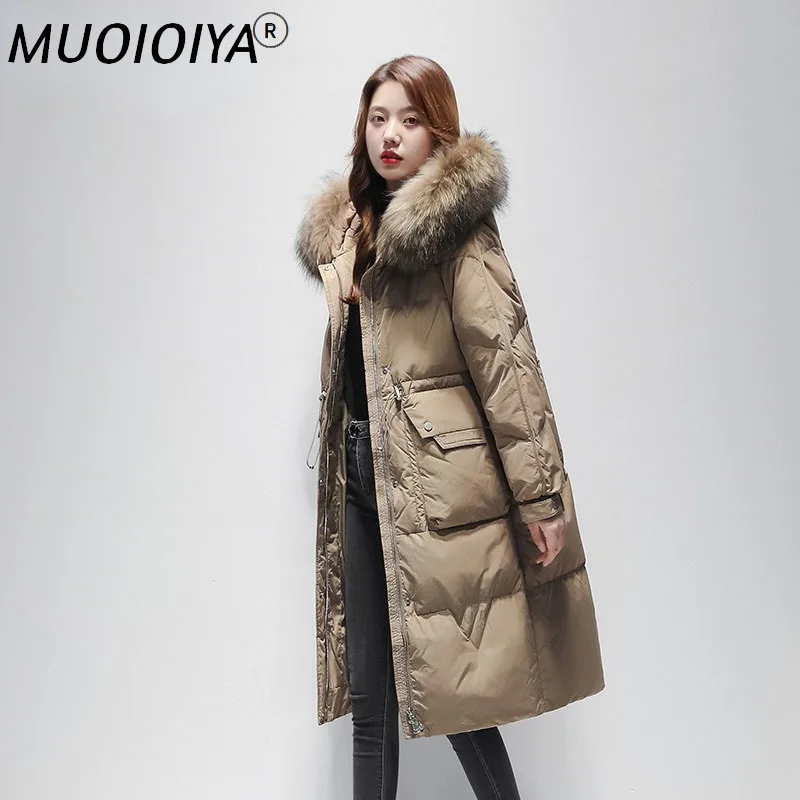 Real Raccoon Fur Collar Puffer Jacket Women Hooded Warm Down Coat Femme Long Black Overcoat Korean Casaco Feminino SQQ540
Real Raccoon Fur Collar Puffer Jacket Women Hooded Warm Down Coat Femme Long Black Overcoat Korean Casaco Feminino SQQ540