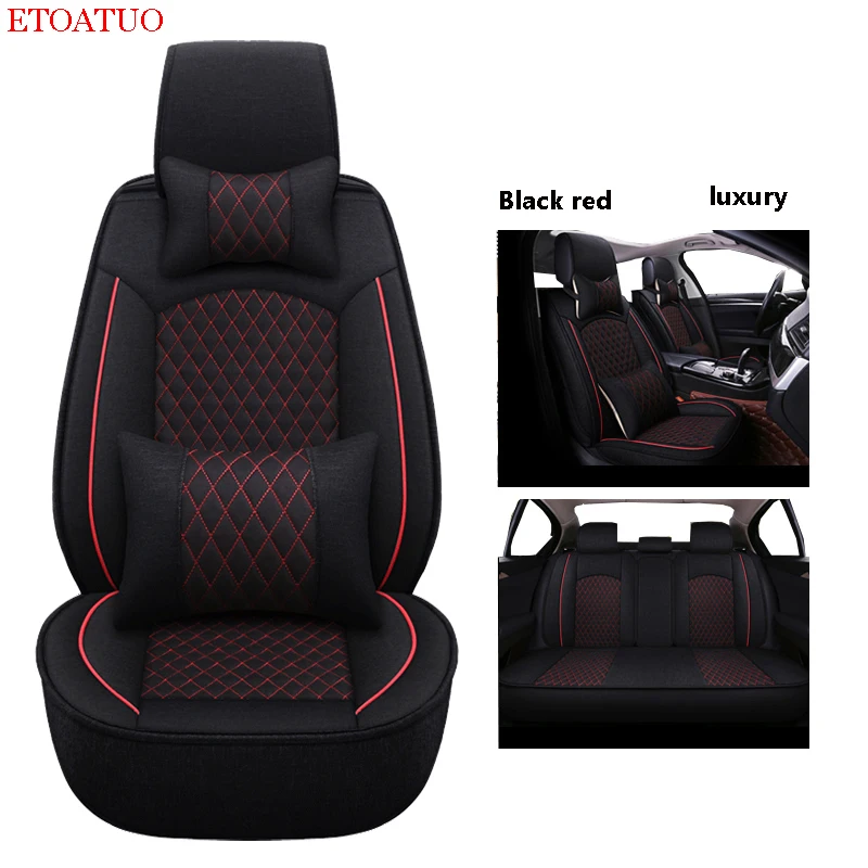 Full Coverage flax fiber car seat cover auto seats covers for subaru forester impreza legacy outback xv | Автомобили и мотоциклы
