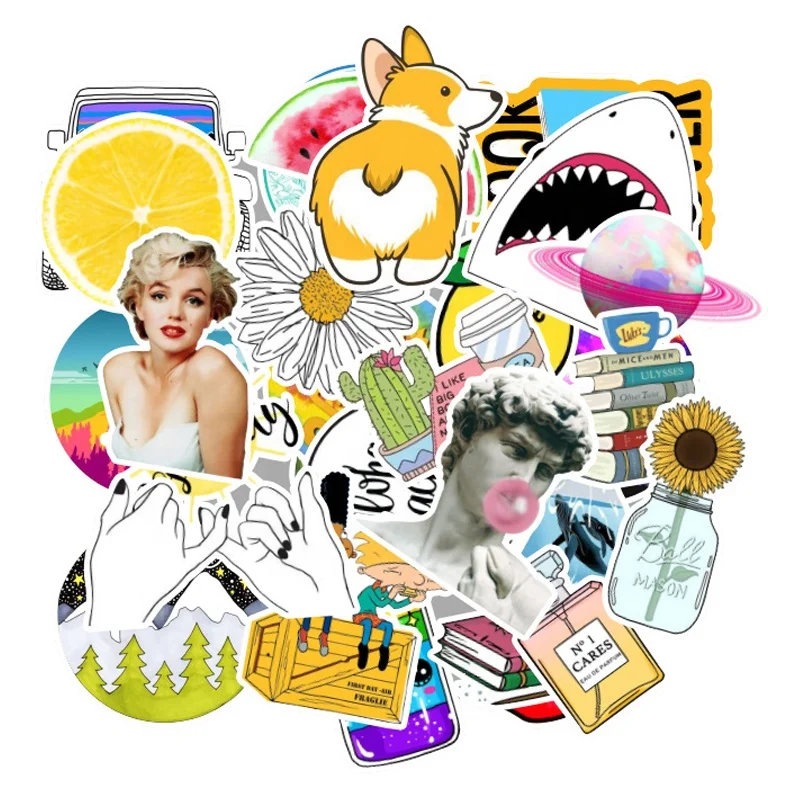 53Pcs Tide Fashion Girl Vsco Fresh Stickers For Home Table Bottles Cup Skateboard Luggage Laptop Diy Decor Sticker
53Pcs Tide Fashion Girl Vsco Fresh Stickers For Home Table Bottles Cup Skateboard Luggage Laptop Diy Decor Sticker
