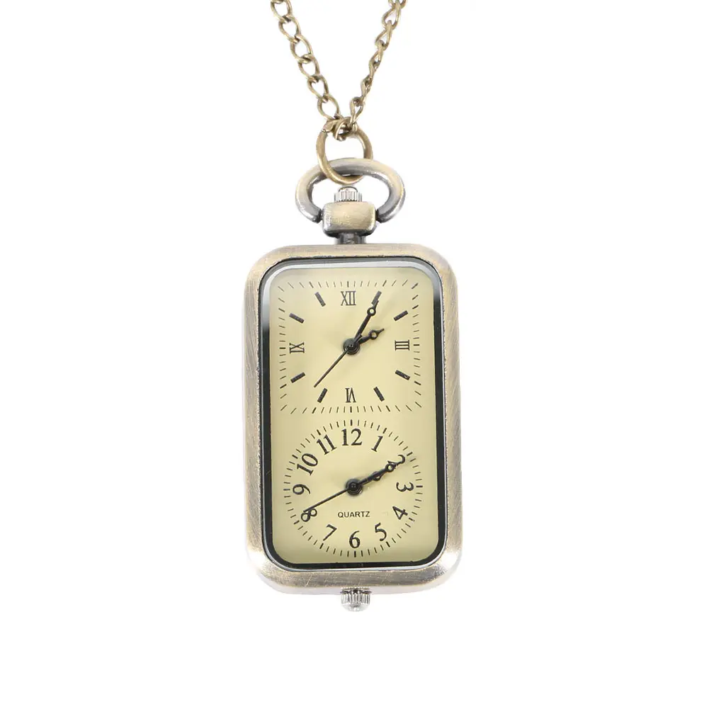 Newly Vintage Quartz Steampunk Pocket Watch Dual Double Time Zone Movement Necklace Chain Clock DO99
Newly Vintage Quartz Steampunk Pocket Watch Dual Double Time Zone Movement Necklace Chain Clock DO99