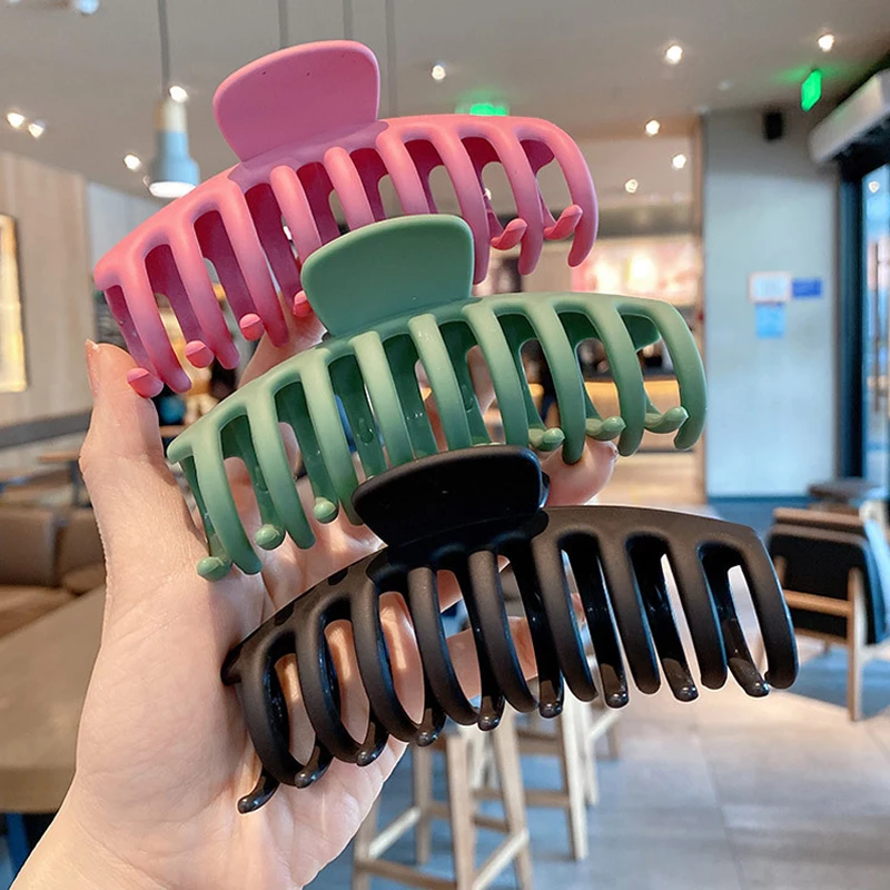 1PC Korean Solid Large Hair Claws Elegant Acrylic Hairpins Barrette Crab Hair Clips Headwear for Women Girls Hair Accessories
1PC Korean Solid Large Hair Claws Elegant Acrylic Hairpins Barrette Crab Hair Clips Headwear for Women Girls Hair Accessories