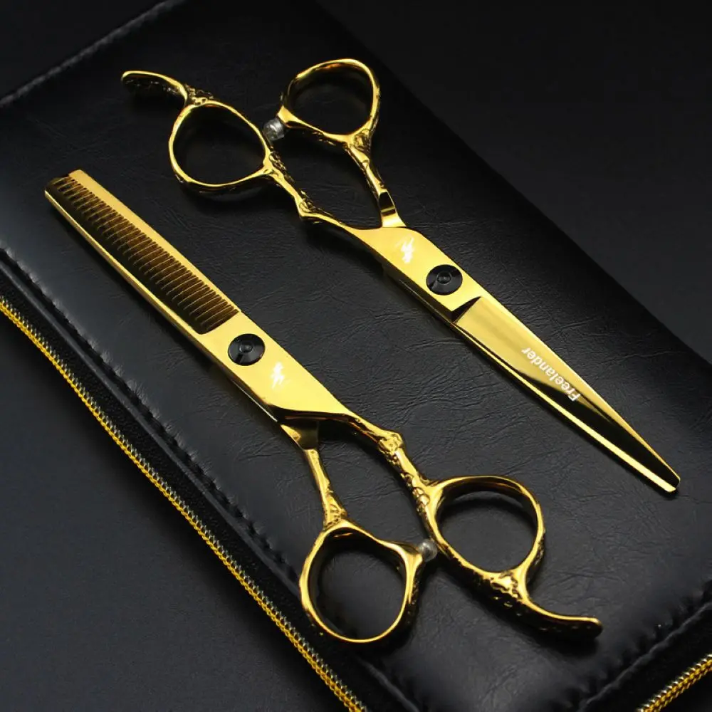 Freelander 6 inch Gold Japan Sink Screw Hair Scissors Professional Barbershop Hairdressing Scissors
Freelander 6 inch Gold Japan Sink Screw Hair Scissors Professional Barbershop Hairdressing Scissors