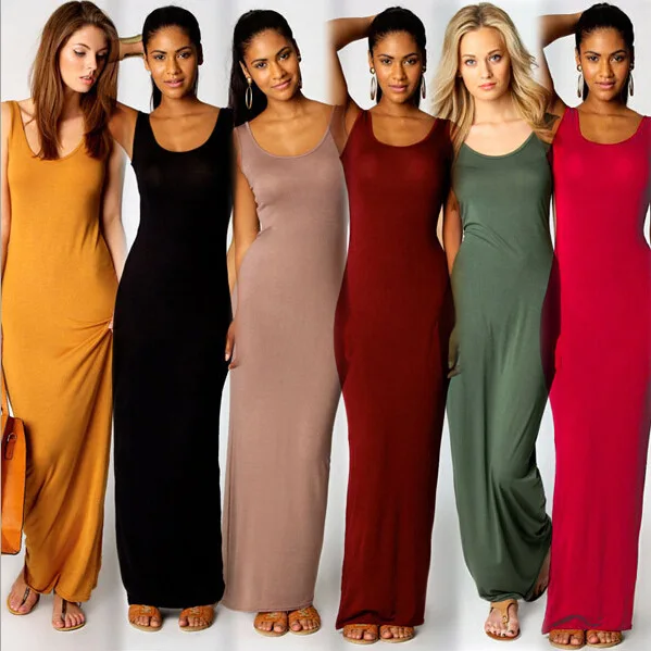 High Stretch Tank Robe Spring Summer Thin Long Dress Vestidos 2018 Elegant Women Sexy Dress O-neck Sleeveless Slim Maxi Dress
High Stretch Tank Robe Spring Summer Thin Long Dress Vestidos 2018 Elegant Women Sexy Dress O-neck Sleeveless Slim Maxi Dress