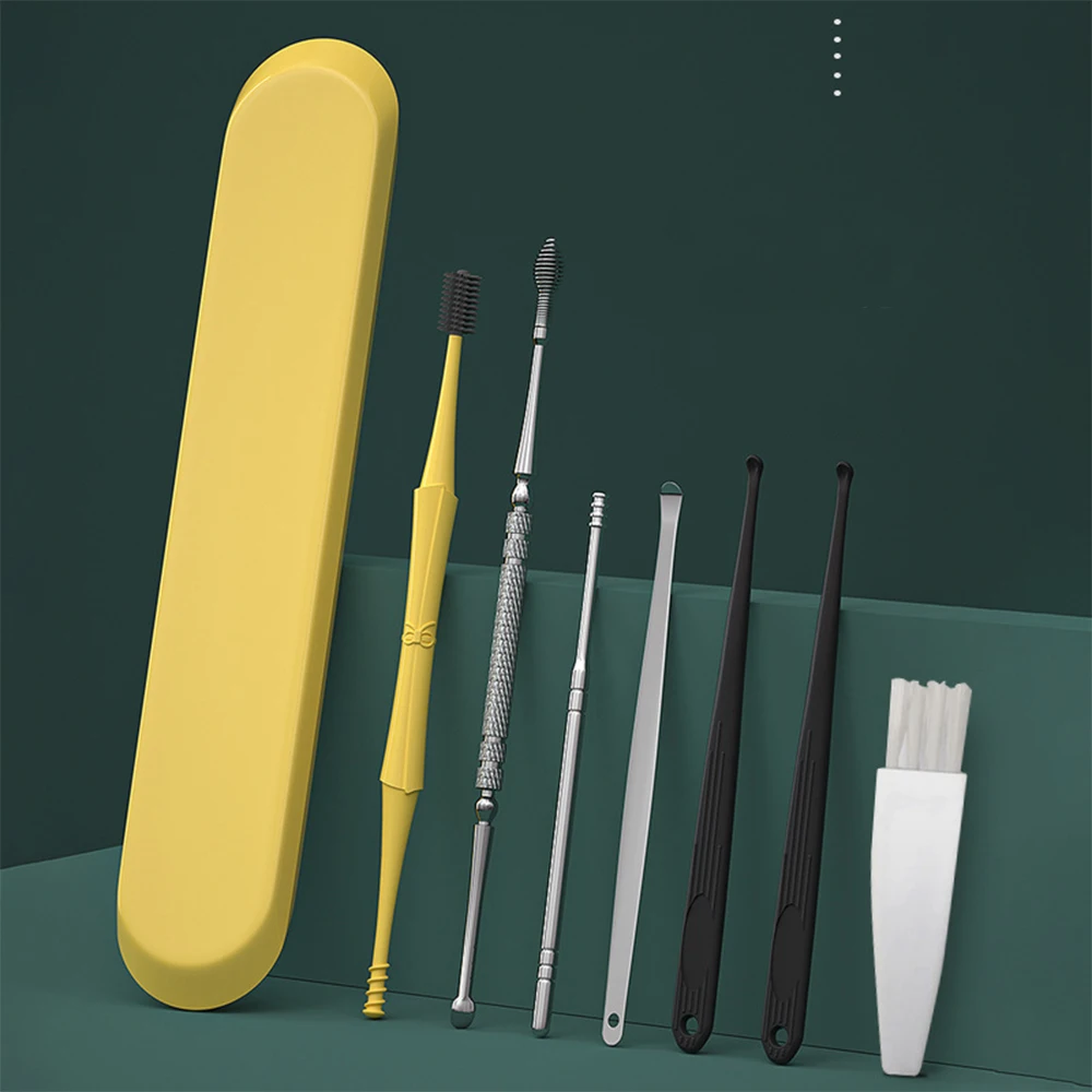 9 Pcs/set Ear Cleaner Stainless Steel Earpick Ear Wax Removal Tool Ear Clean Sticks Earwax Spoon Curette Spiral Cleanser Pickers
9 Pcs/set Ear Cleaner Stainless Steel Earpick Ear Wax Removal Tool Ear Clean Sticks Earwax Spoon Curette Spiral Cleanser Pickers