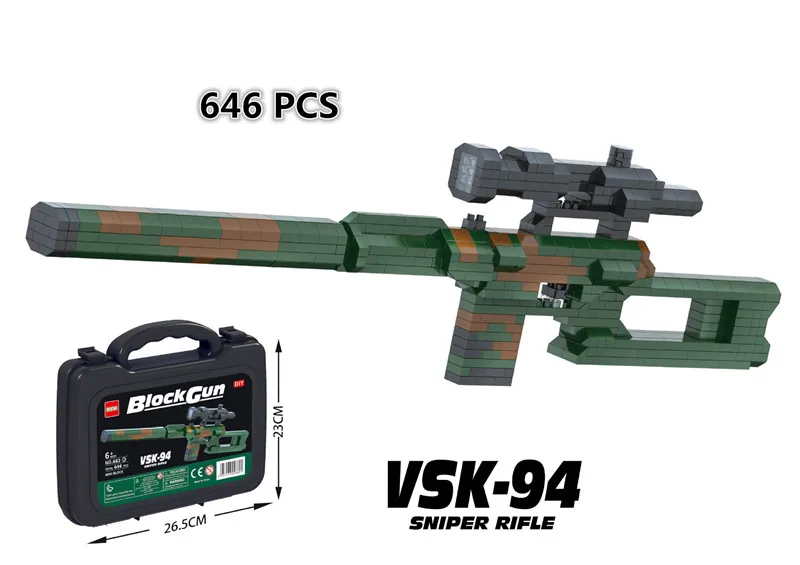 Новый дизайн мини-конструктор Creat Idea AWM AK47 VSK-94 98K HK416C строительные блоки кирпичи