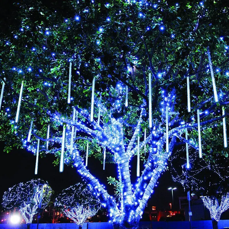 Hot Sale LED Meteor Shower Street Garland Christmas Tree Lights Outdoor Single Blue 8 Tubes 50cm EU Plug 
Hot Sale LED Meteor Shower Street Garland Christmas Tree Lights Outdoor Single Blue 8 Tubes 50cm EU Plug