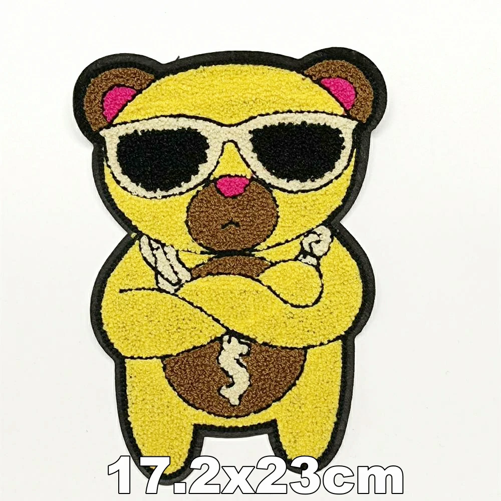 large embroidery big bear animal cartoon patches for bag badges applique clothing DE-3149
large embroidery big bear animal cartoon patches for bag badges applique clothing DE-3149