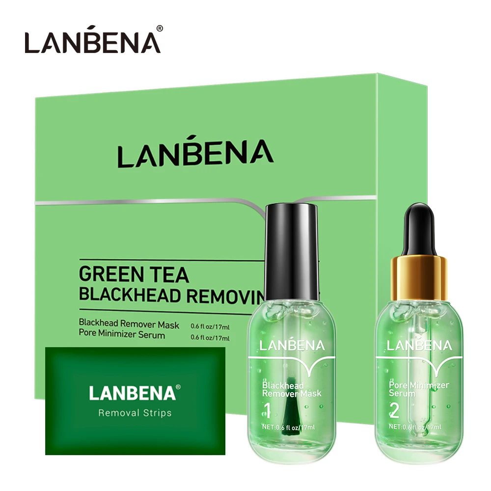 LANBENA Blackhead Remover Serum Set Professional Blackhead Removal Mask Face Nose Skin Essence Cleaning Pores Shrinking Pore Kit
LANBENA Blackhead Remover Serum Set Professional Blackhead Removal Mask Face Nose Skin Essence Cleaning Pores Shrinking Pore Kit