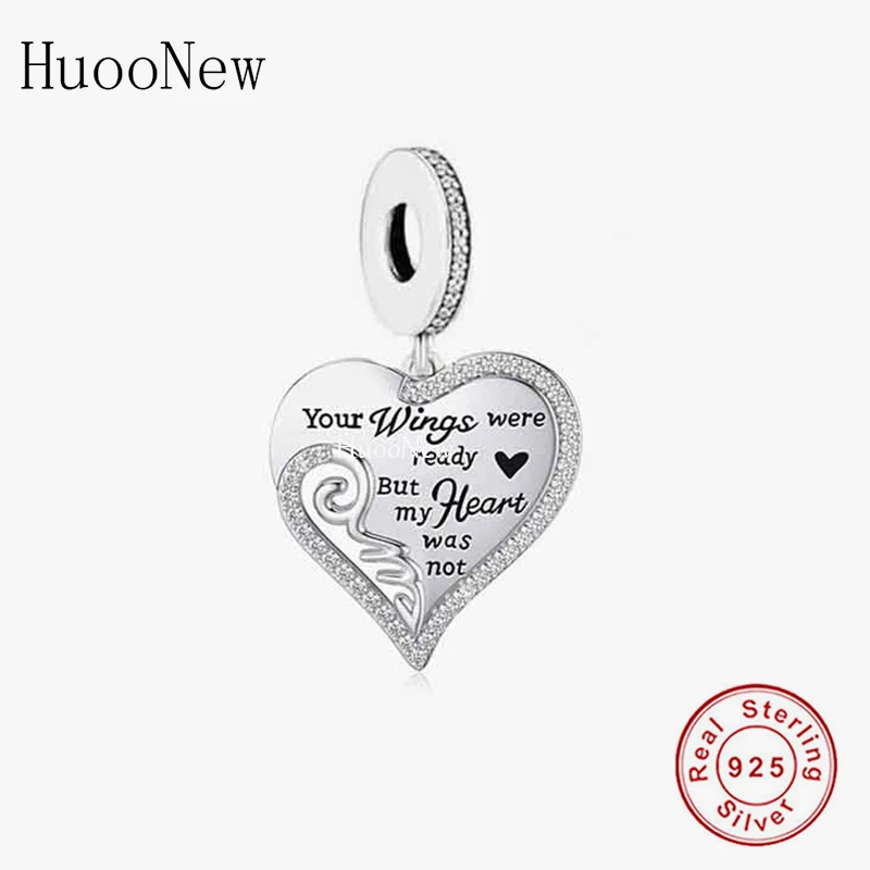 Fit Original Brand Charm Bracelet 925 Silver Your Wings Ware Ready But My Heart Was Not Pendant Bead For Making Women Berloque
Fit Original Brand Charm Bracelet 925 Silver Your Wings Ware Ready But My Heart Was Not Pendant Bead For Making Women Berloque